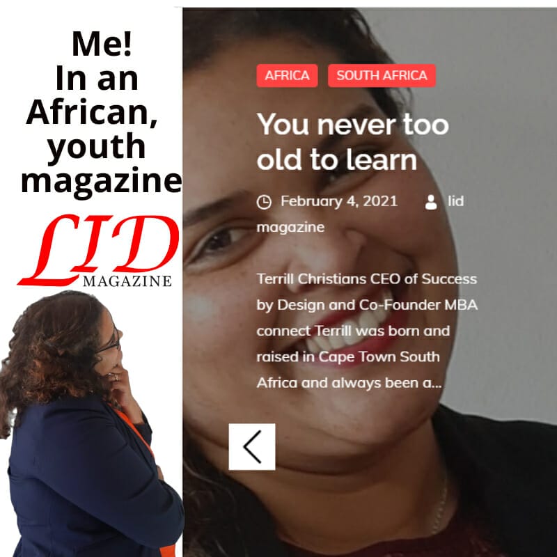 You are never too old to learn my article, my Lid magazine article 4 Feb 2021