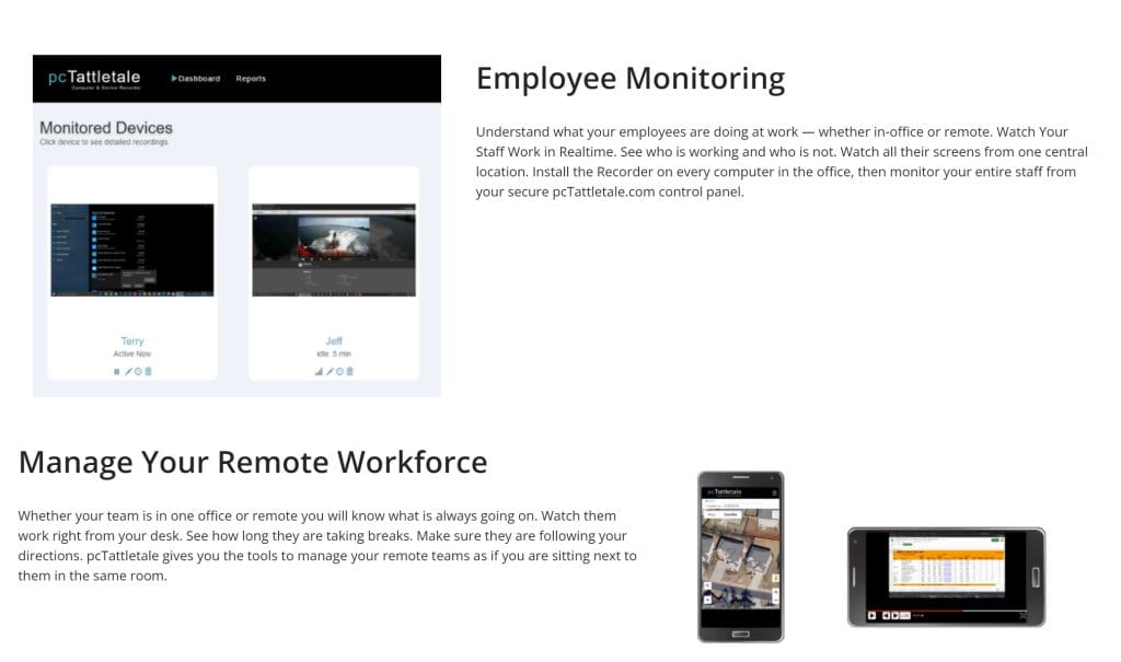 pcTattletale ONLINE Employee Monitoring Software