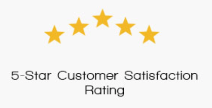 5 stars for customer satisfaction