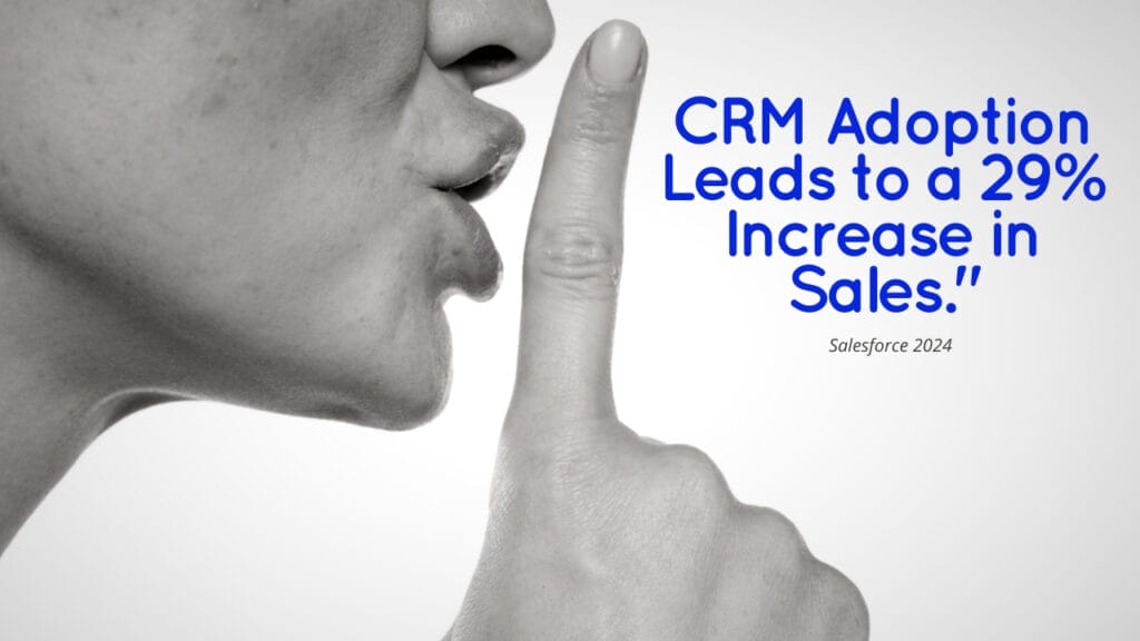 CRM Adoption Leads to a 29% Increase in Sales._
